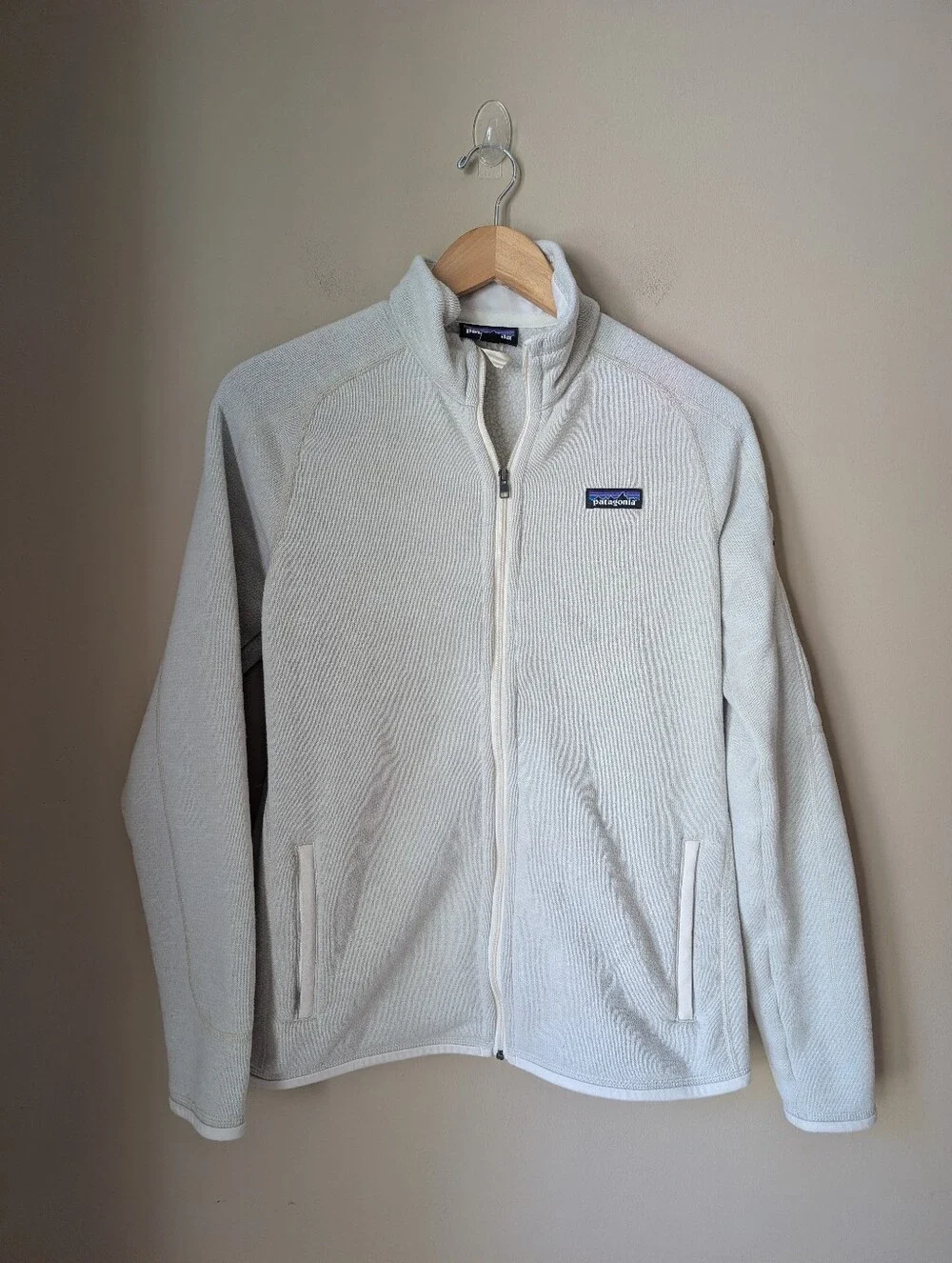 Patagonia Cream Sherpa Zip Jacket